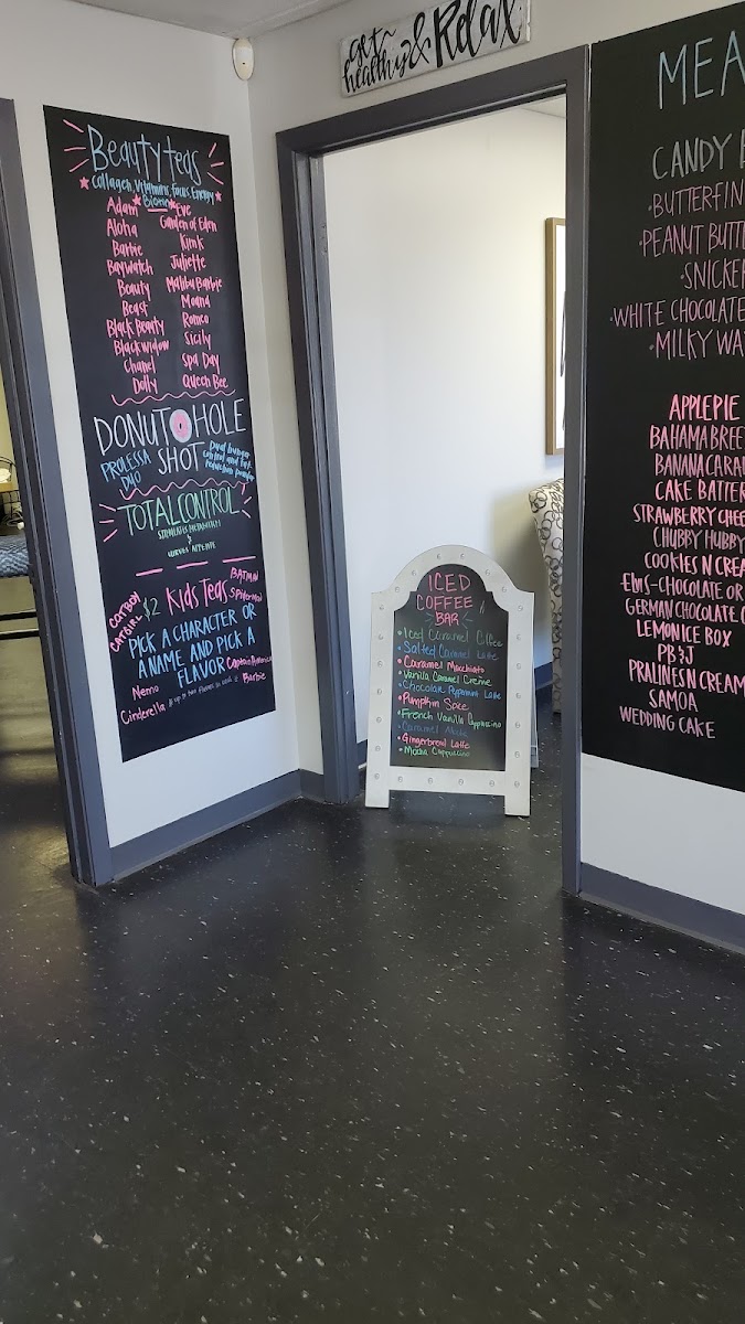 Tupelo Nutrition menu board