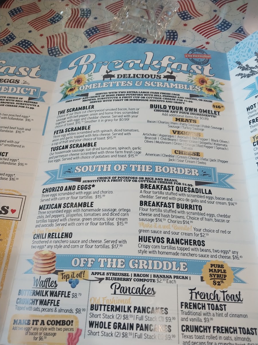 The Cup Cafe menu board