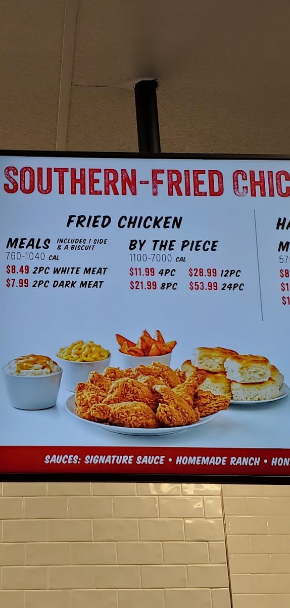 Raise the Roost menu board