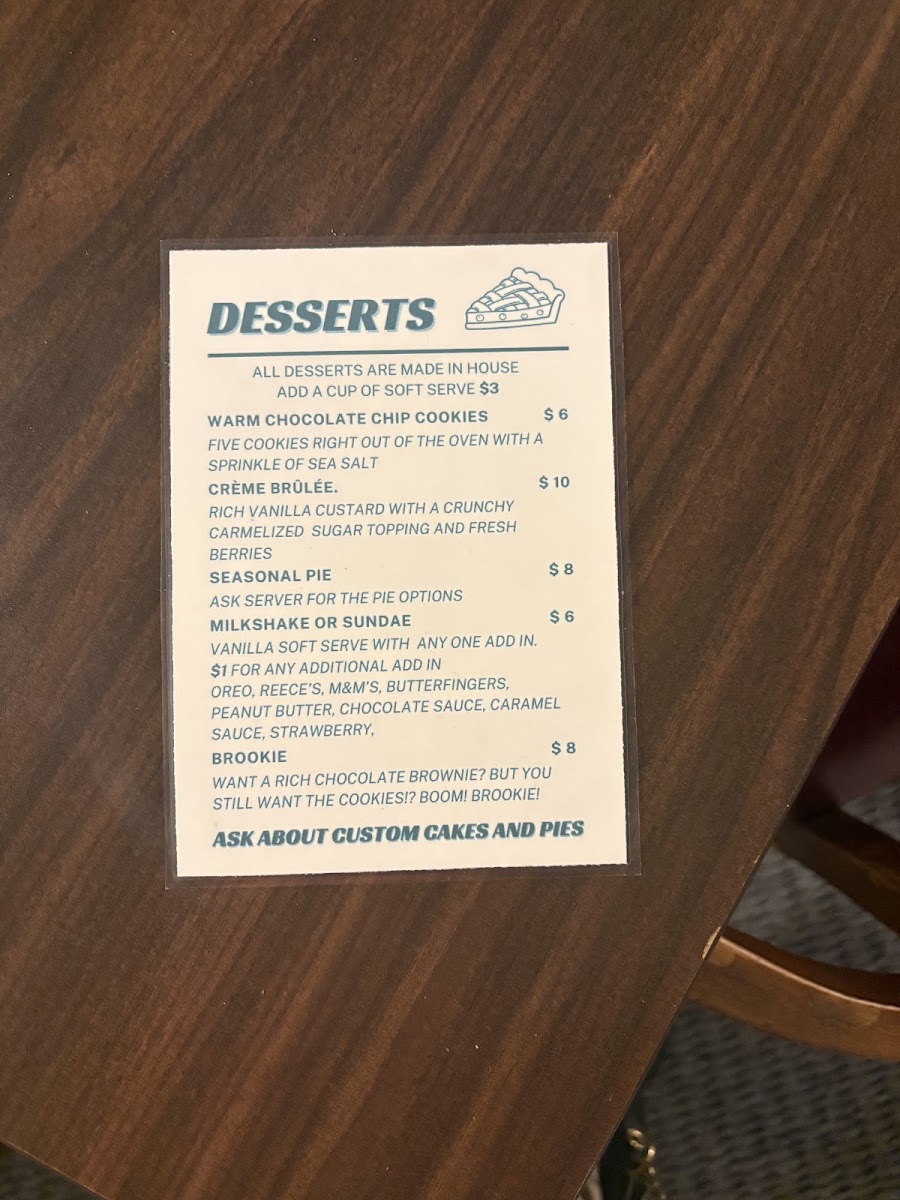 The Bugle Restaurant menu board