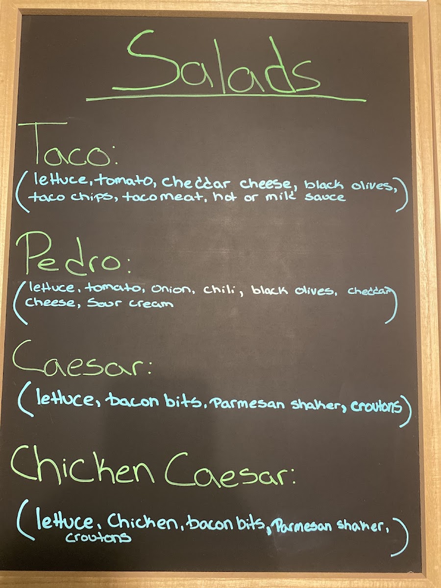 Mikes Mr. Subs menu board