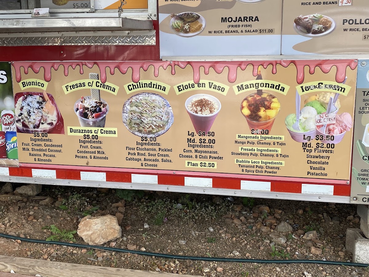 Taqueria Leo's - Lake Fayetteville menu board