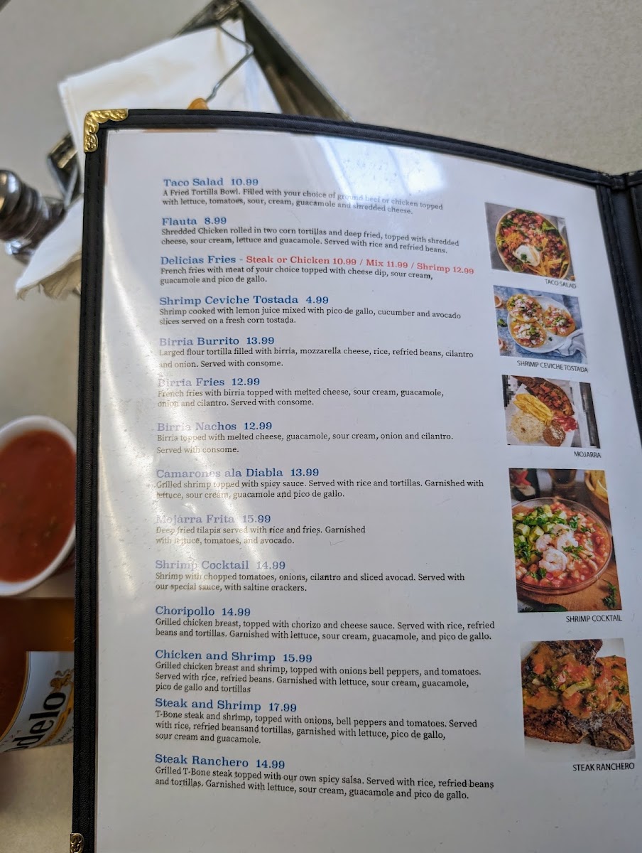 Cantina 51s menu board