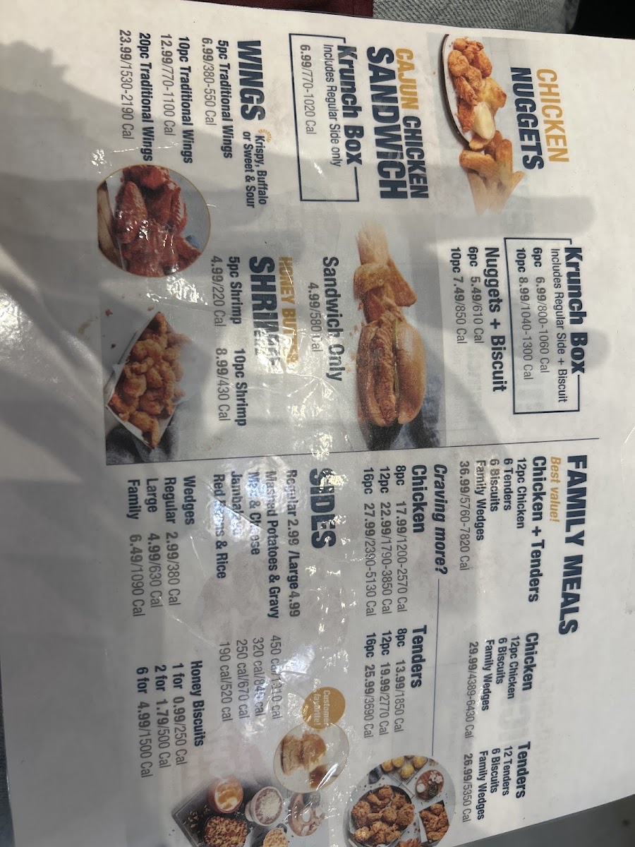 Zeinas Frozen Yogurt menu board