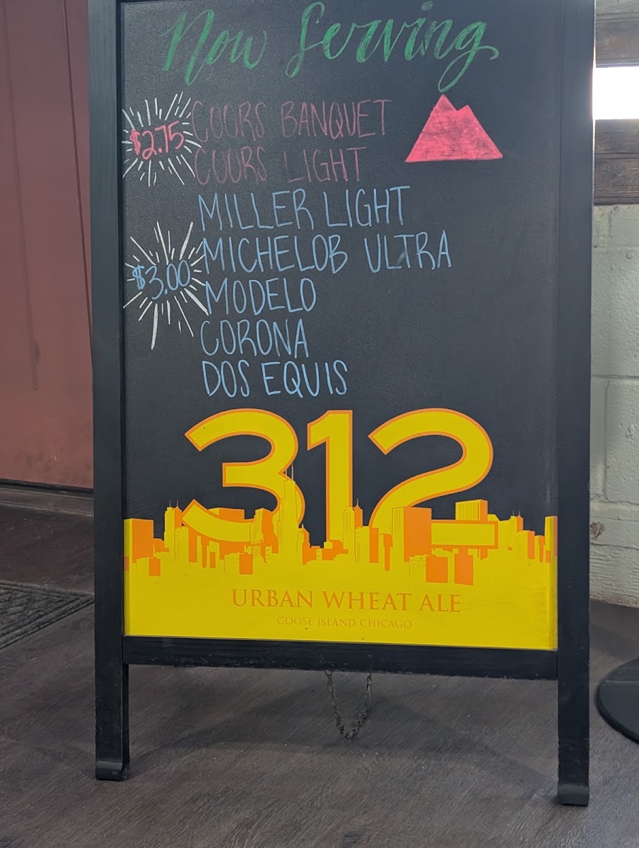 Blue Burro Tx menu board