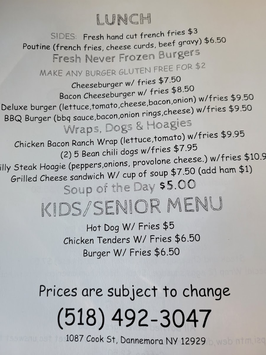 Memas menu board