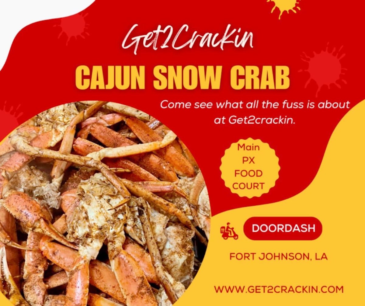 Get2Crackin' menu board