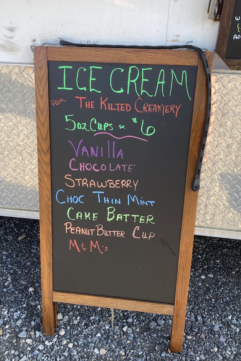 The Scottish Pig menu board