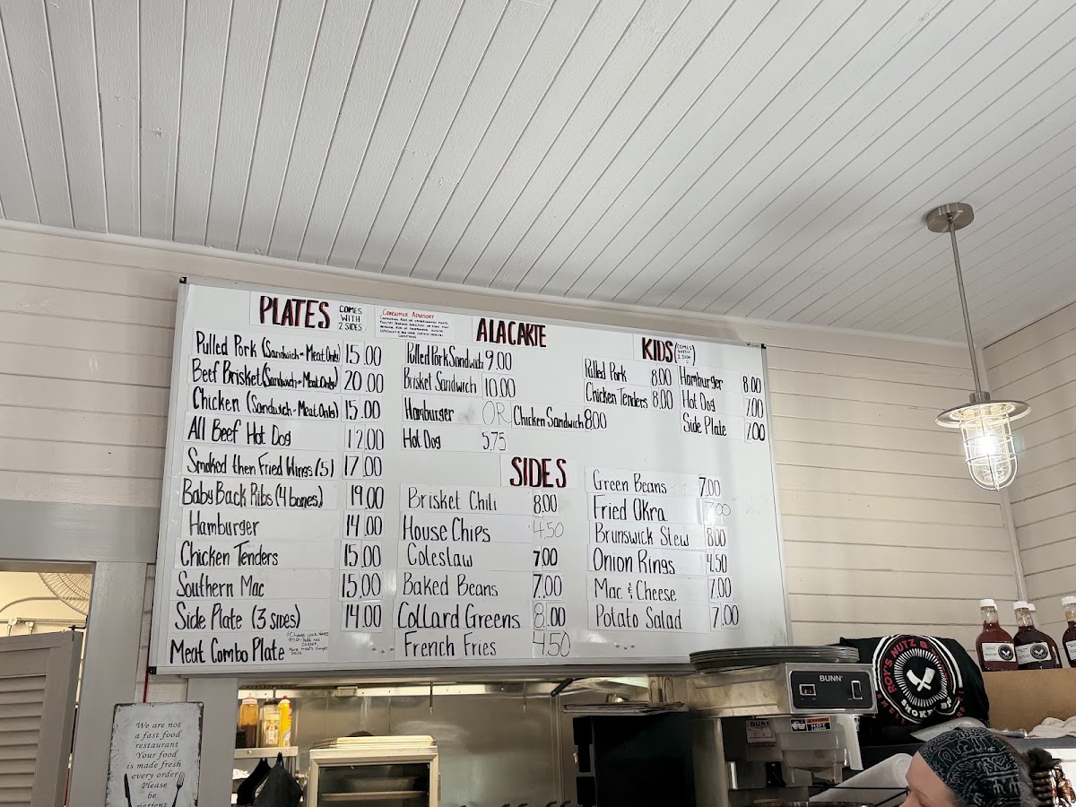 Roy’s Nutz & Buttz menu board