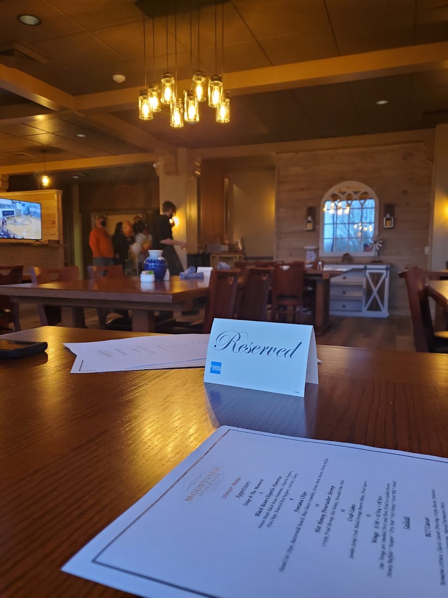 Hazel's Restaurant and Lounge menu board