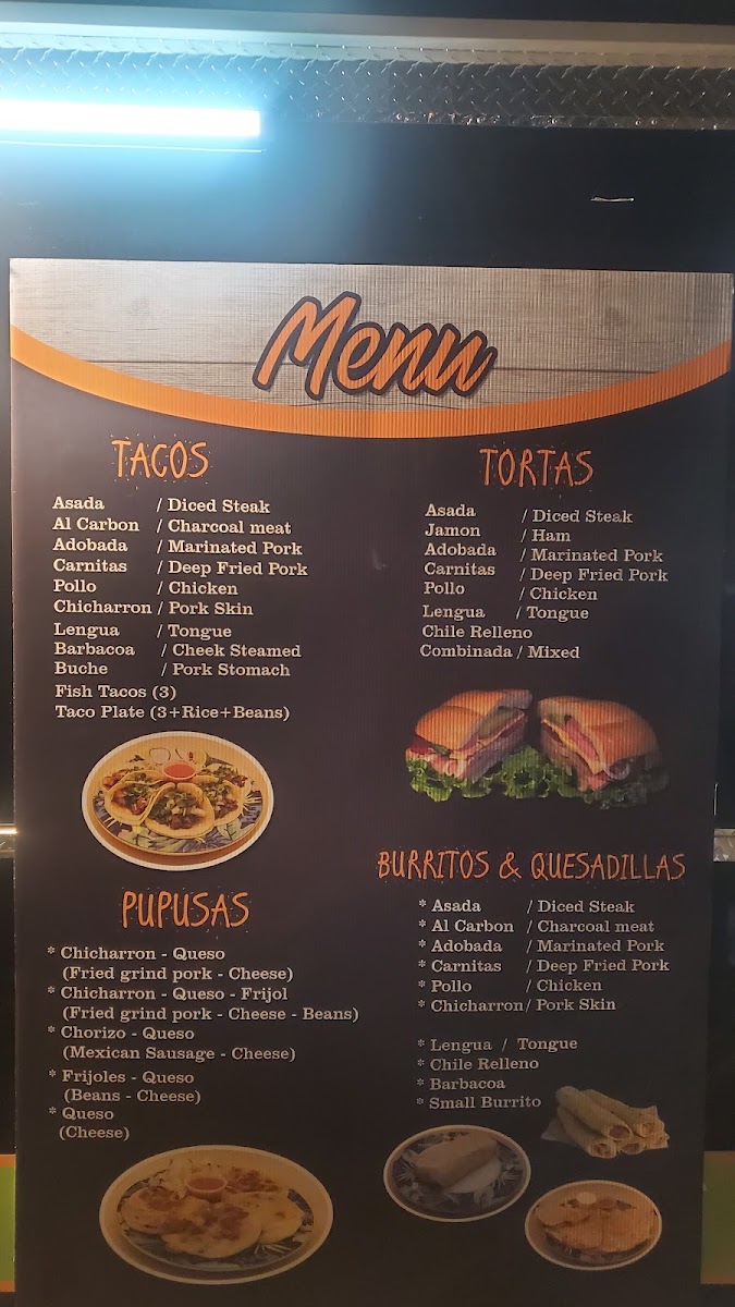 El Poblano Mobile menu board
