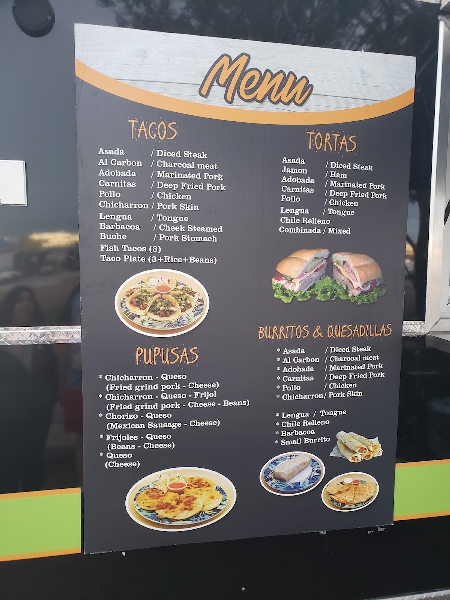 El Poblano Mobile menu board