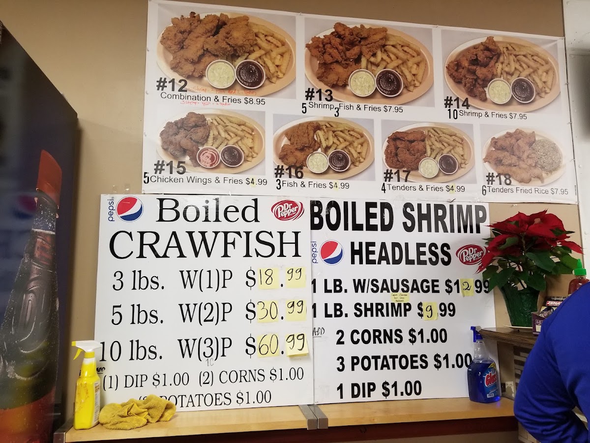 Asian Gourmet Restaurant menu board