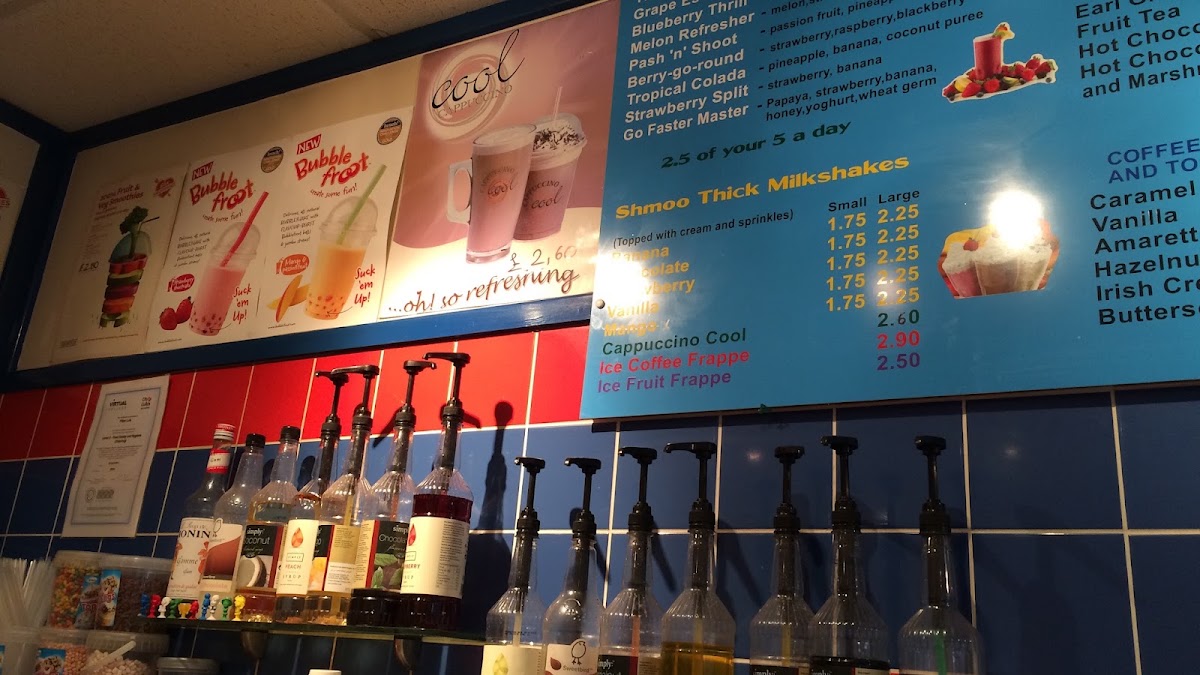 Kingsland Cafe menu board