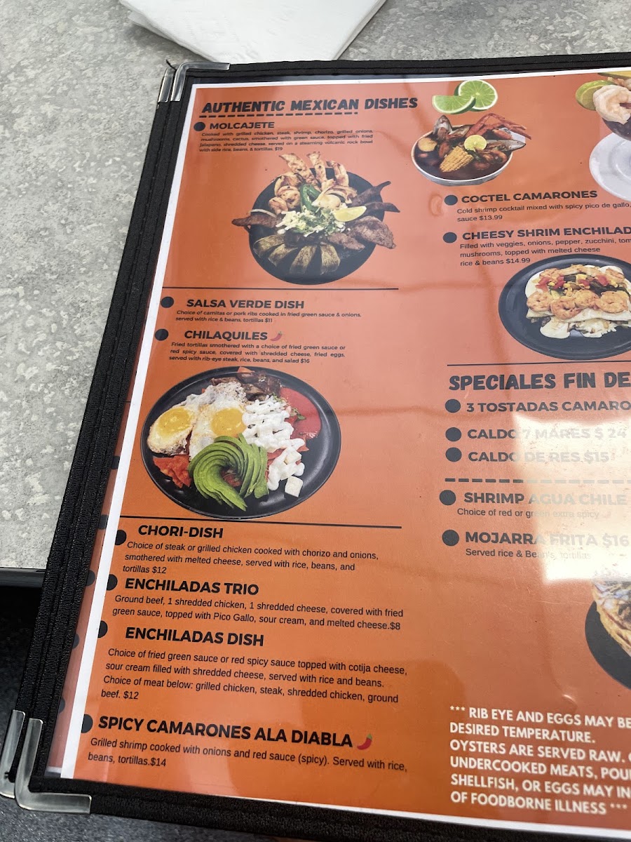 Melecios Mexican Express Stedman NC menu board