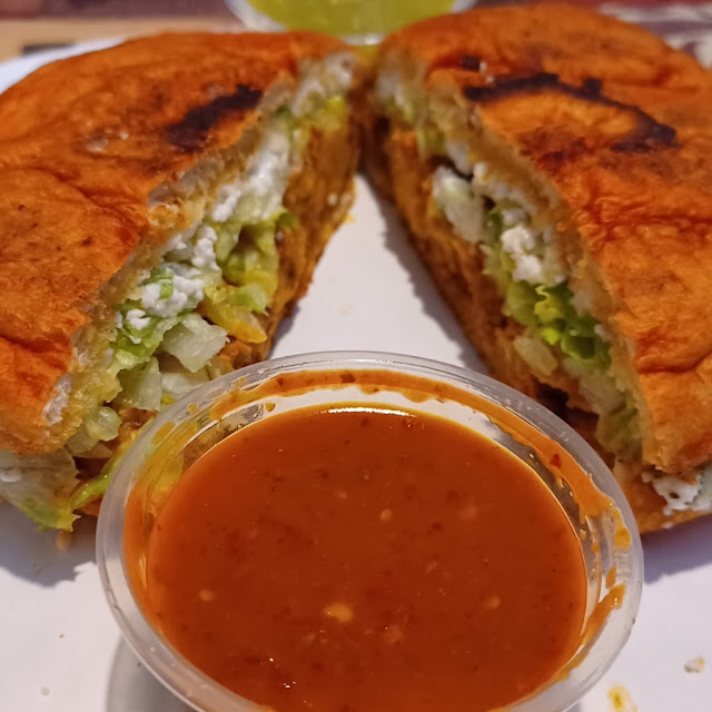 Pambazos Red Chili Sandwich