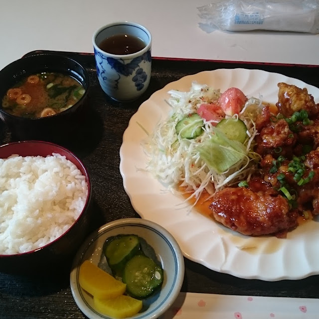 甘酢唐揚げランチ