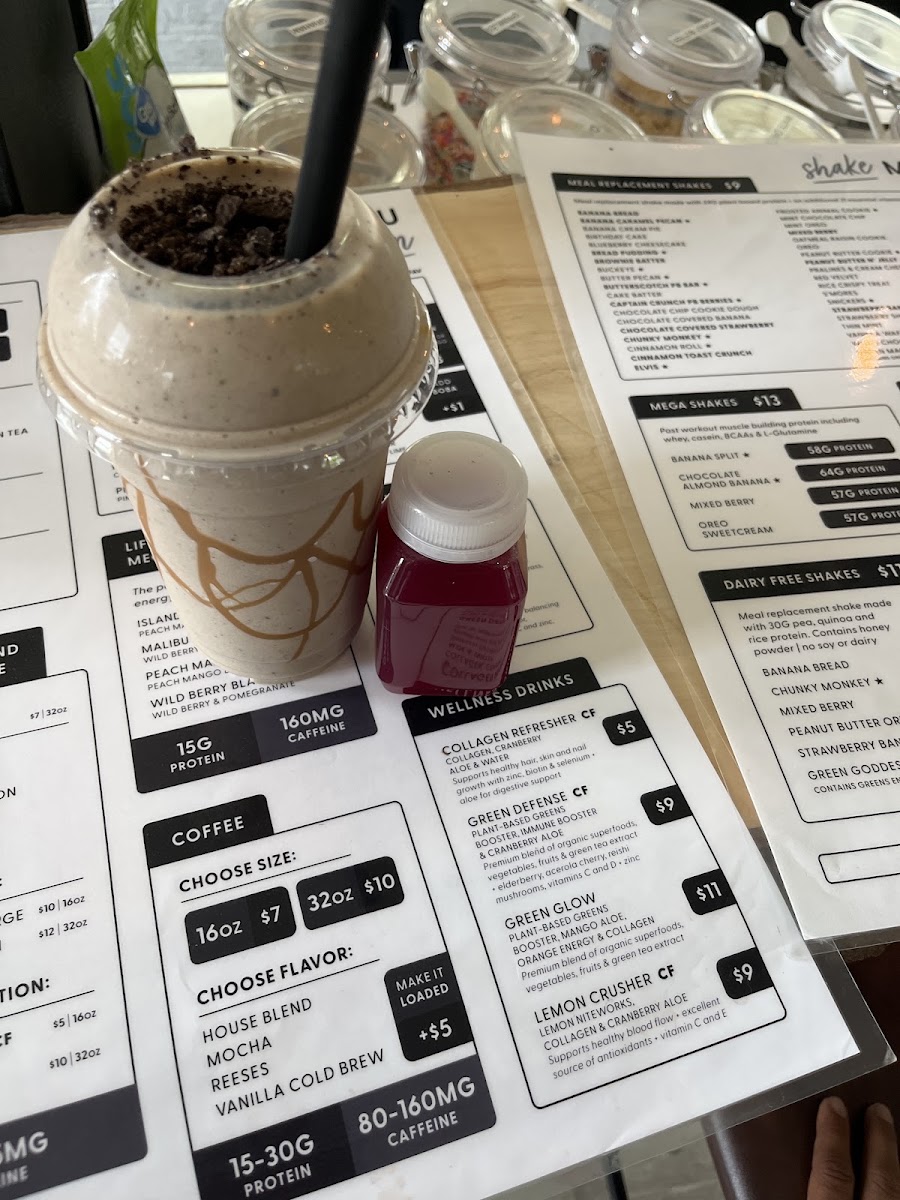Avon Nutrition menu board