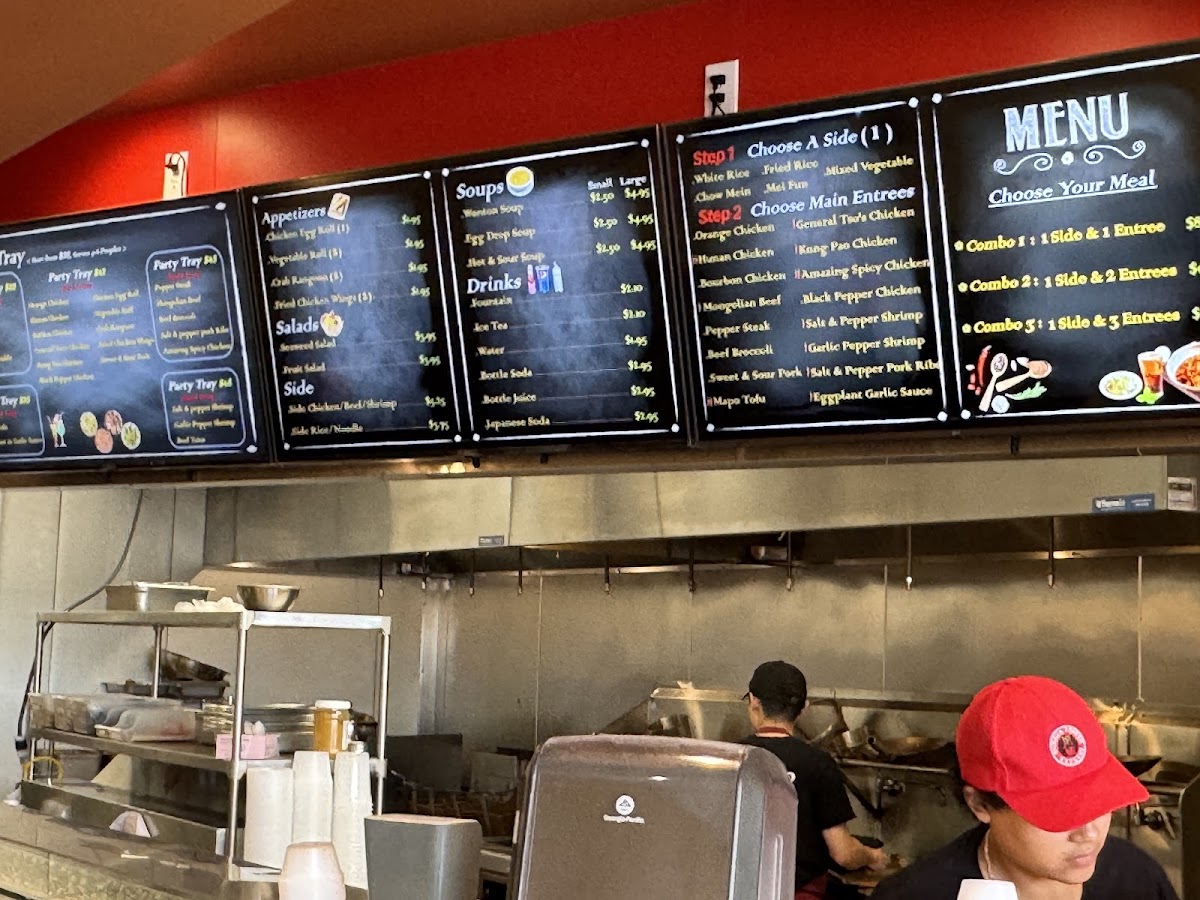 Sichuan Pepper Express menu board