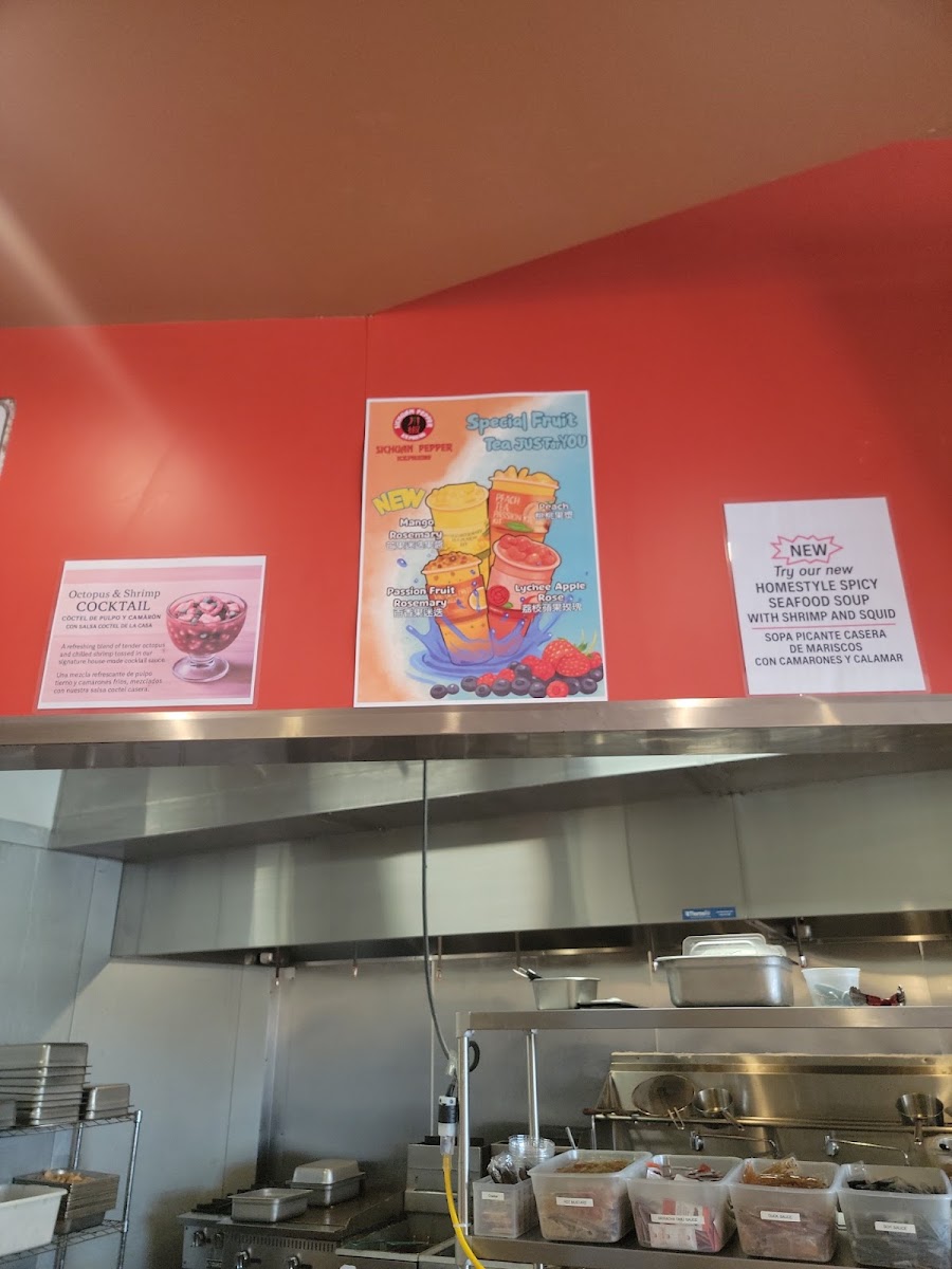 Sichuan Pepper Express menu board
