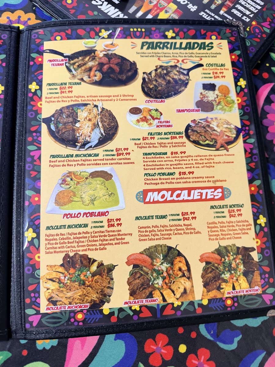 Mr. Ranchero Mexican Food menu board