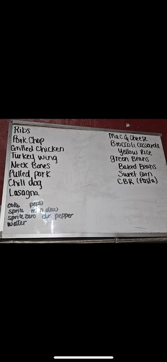 KuntryBoy BBQ menu board