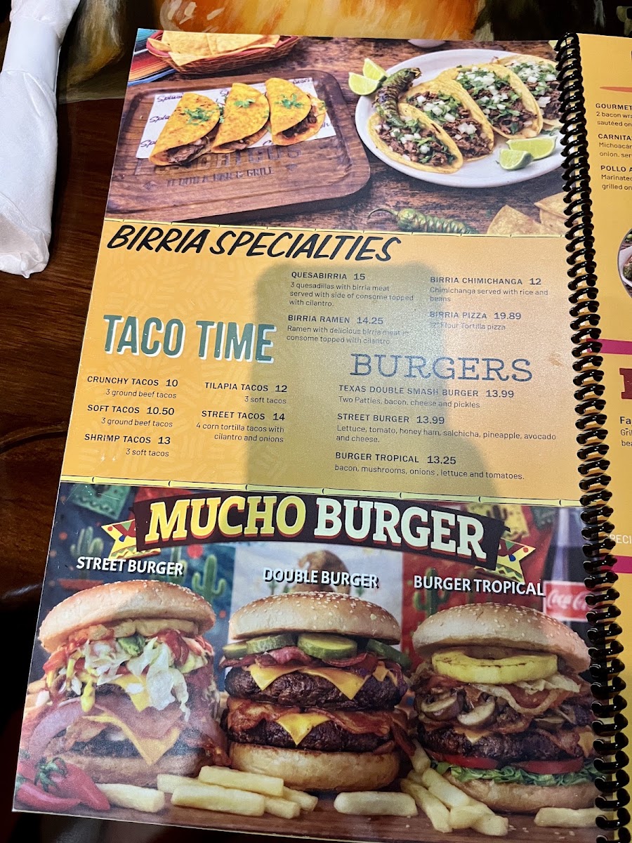 Los Chicos | Tequila Bar & Grill menu board