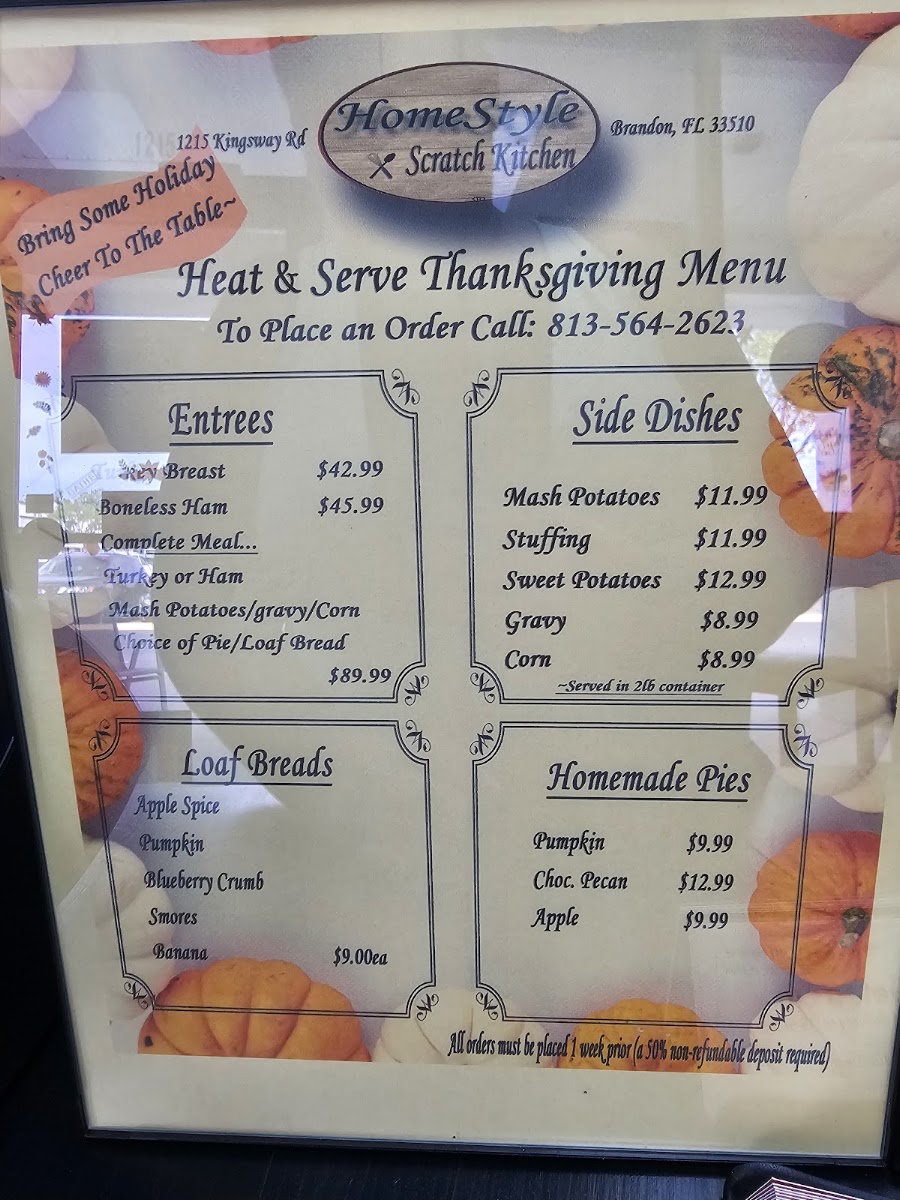 Poppa's Italian Factory menu board