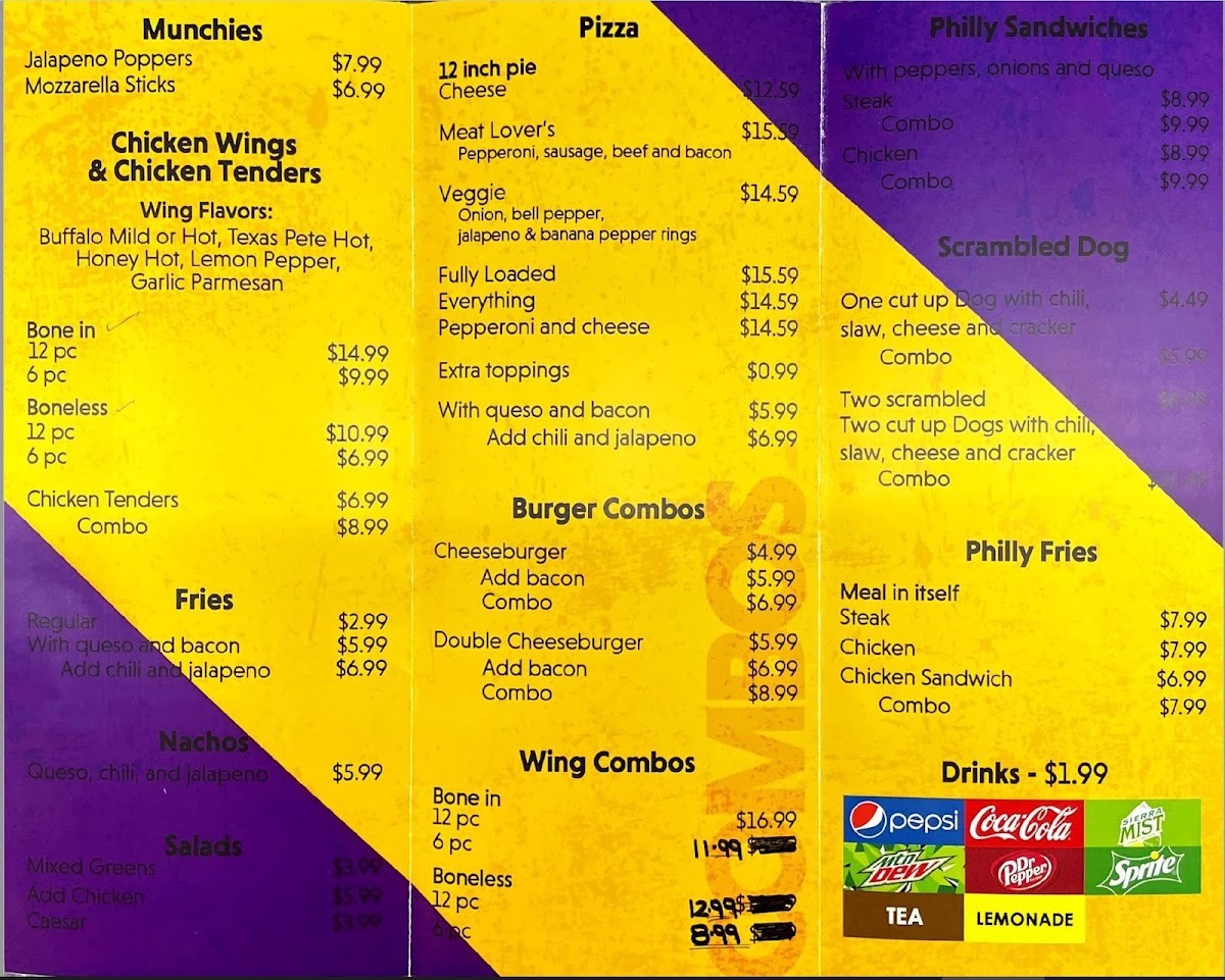 Spirit Tap and Play menu board