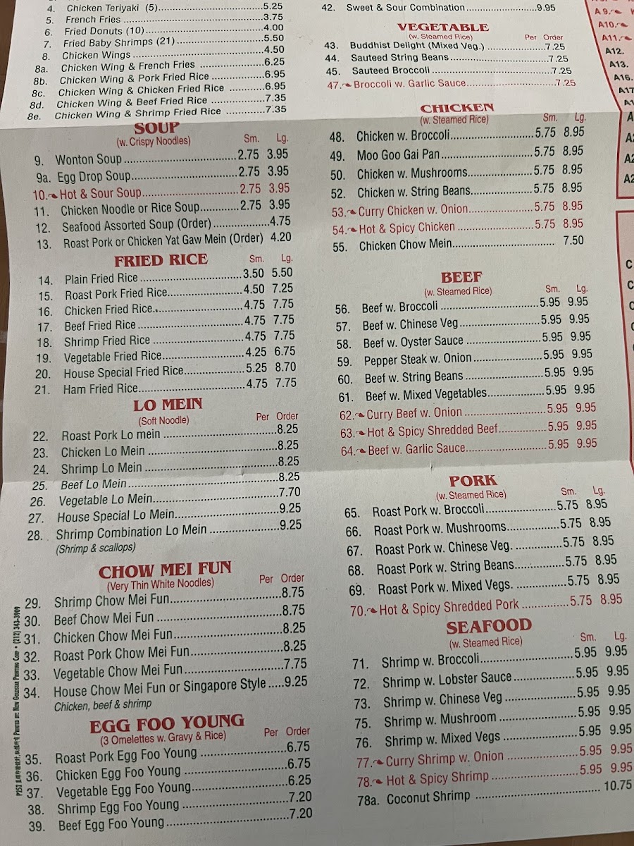 Panda menu board