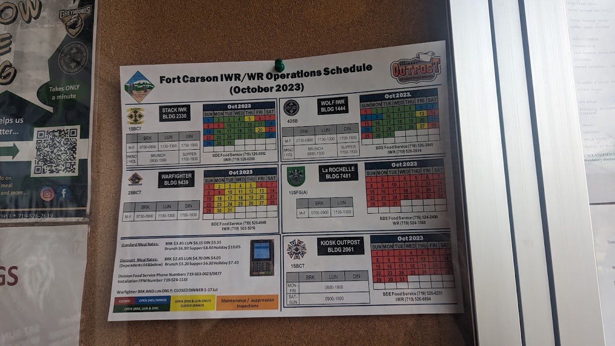 Wolf Ivy Warrior DFAC menu board
