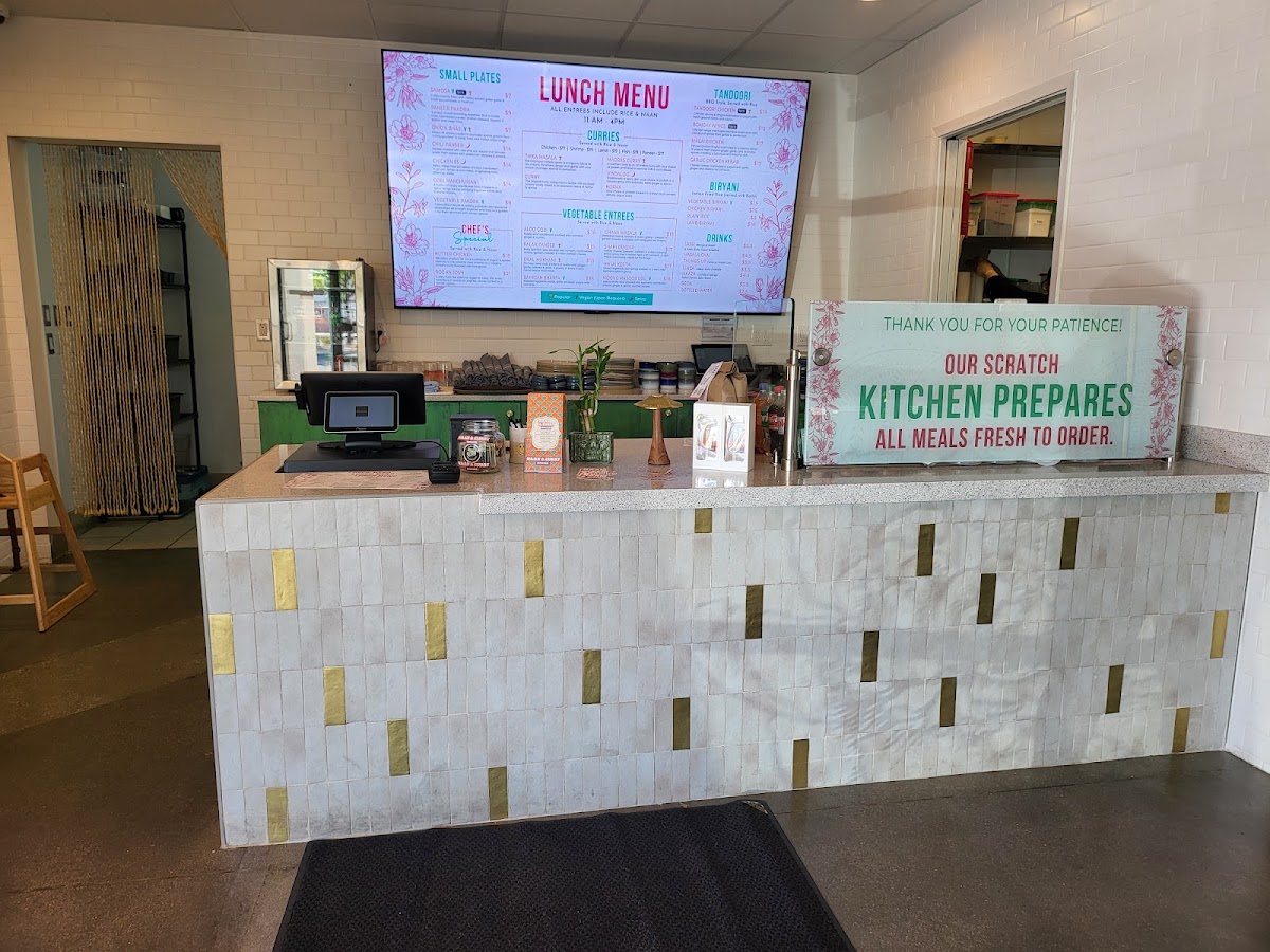 Naan & Curry - Indian Food (North Summerlin) menu board