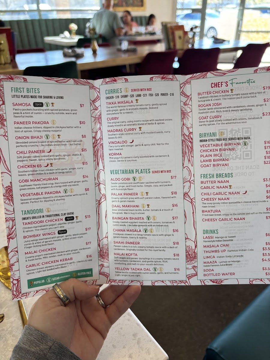 Naan & Curry - Indian Food (North Summerlin) menu board