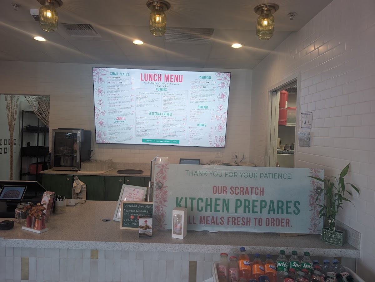 Naan & Curry - Indian Food (North Summerlin) menu board