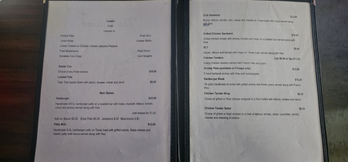The Branch menu board