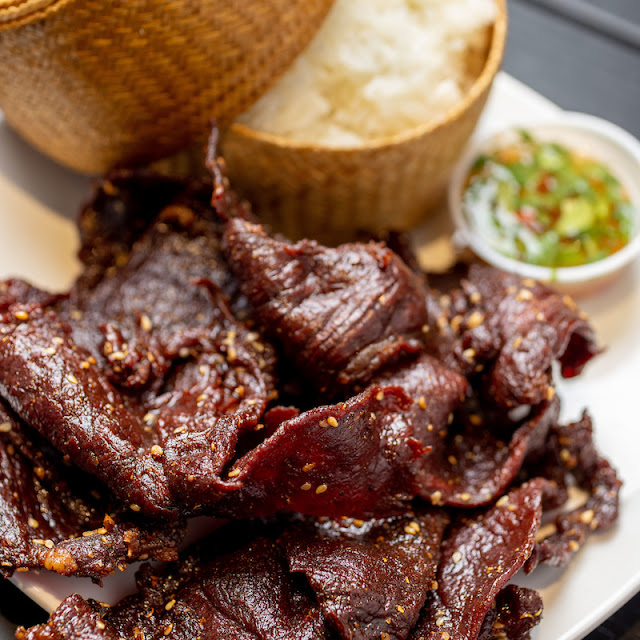 Bella's Lao Beef Jerky with Sticky Rice