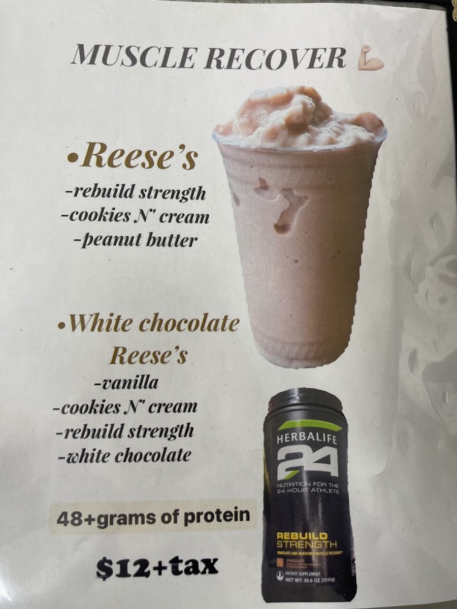 HERBALIFE NUTRITION TIME menu board