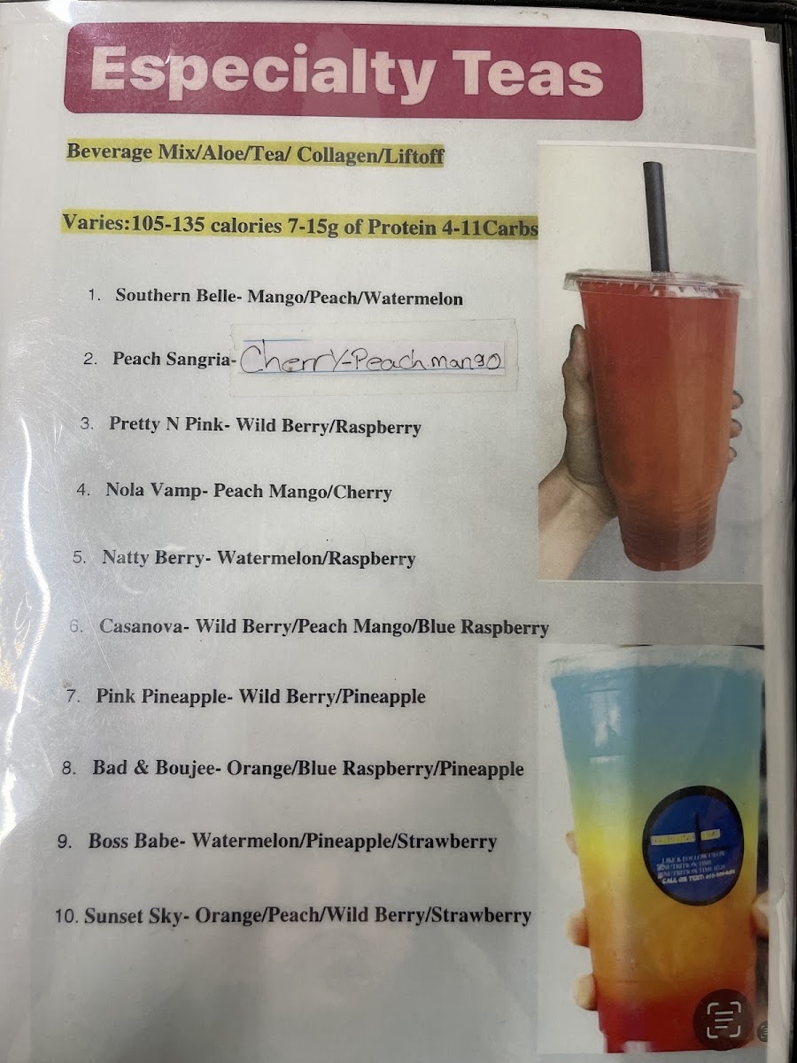 HERBALIFE NUTRITION TIME menu board