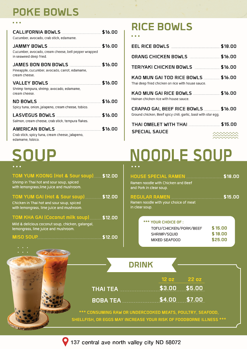 Jamesbonbon cafe menu board