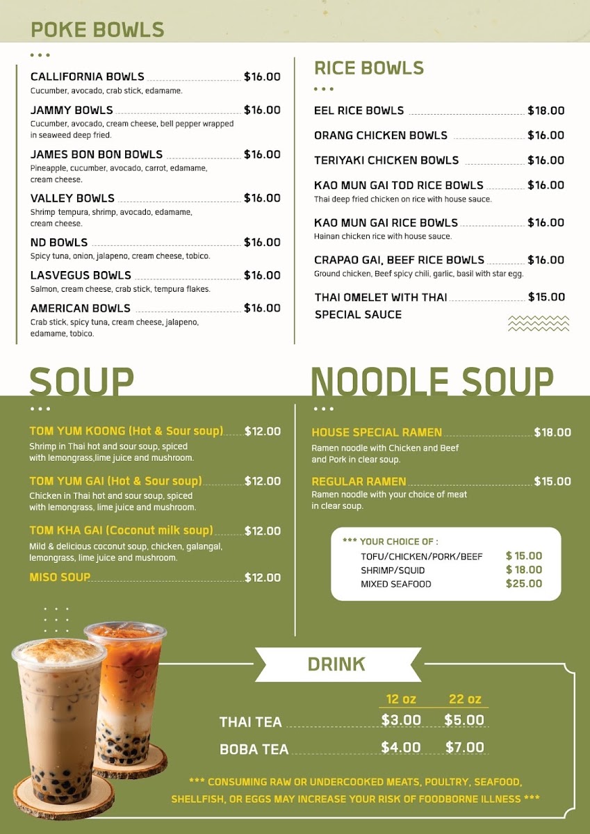 Jamesbonbon cafe menu board