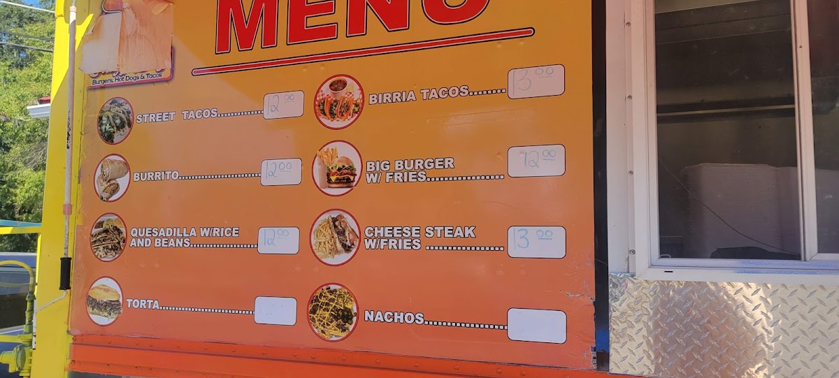 Pollito Taco Truck | Mexican menu board