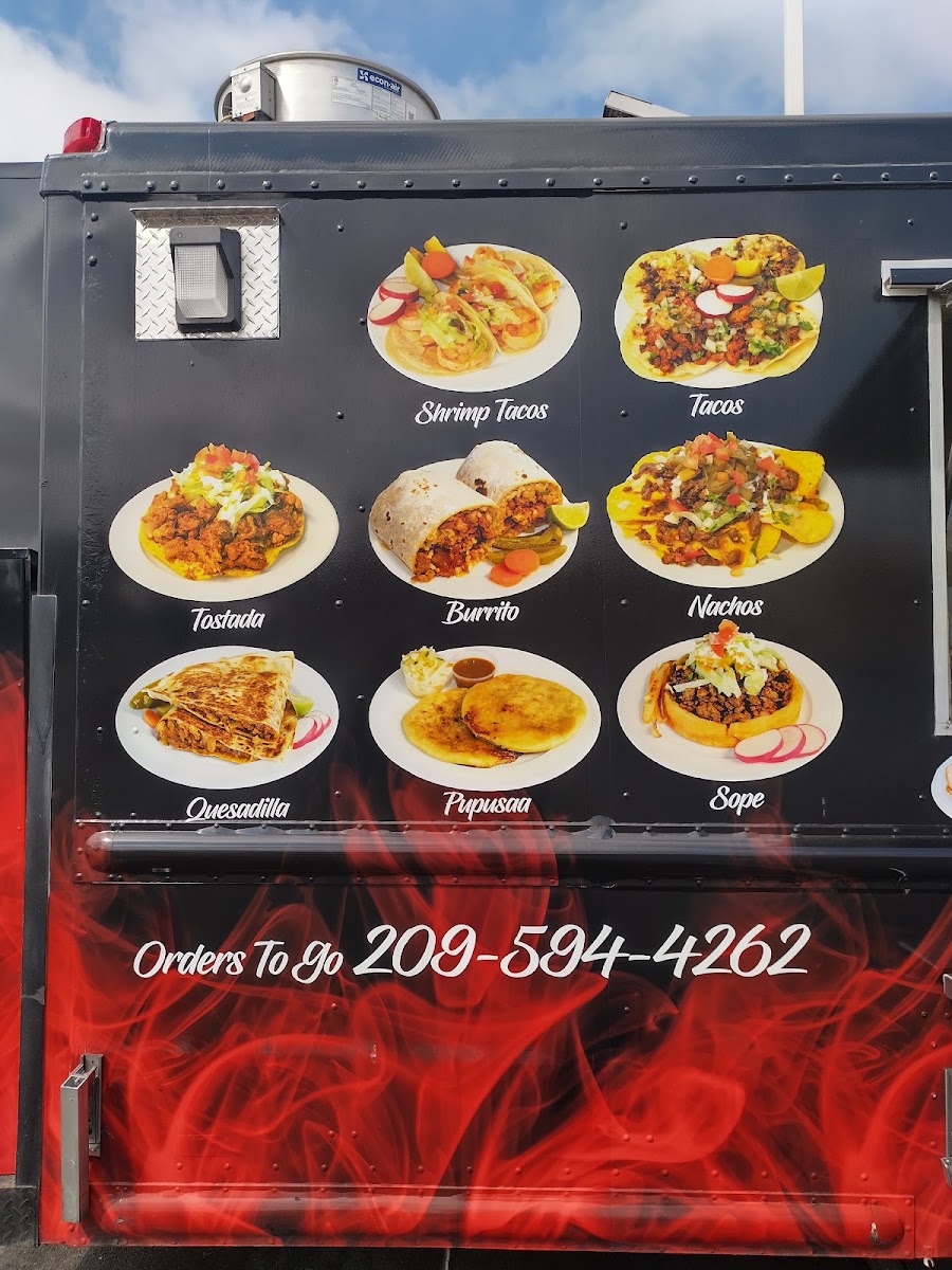 Reyes Taqueria menu board