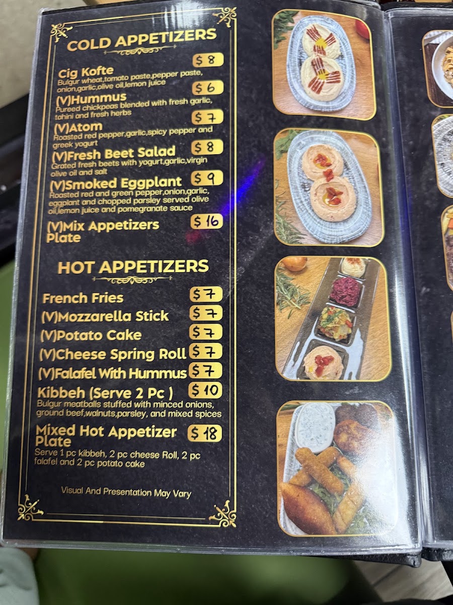 THE CHEF GRILL menu board