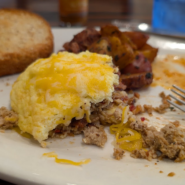 Kids Biscuit and Gravy with Scrambled Egg