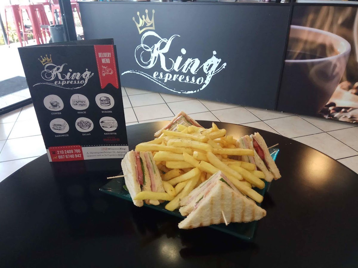 Espresso King menu board