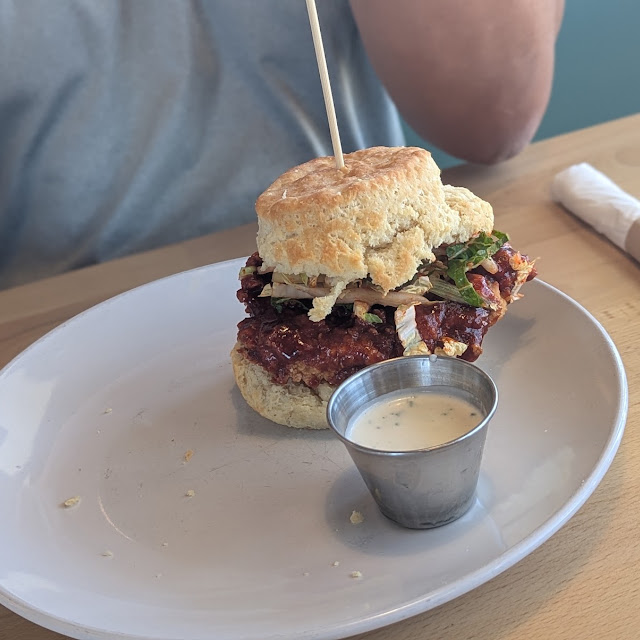 Korean Fried Chicken Biscuit Sandwich
