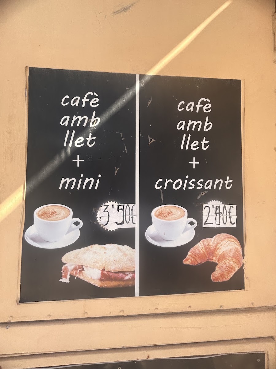 Cafeteria Infinity menu board