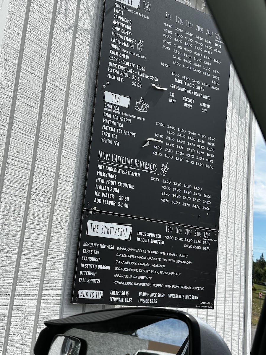 Cup of Jo menu board