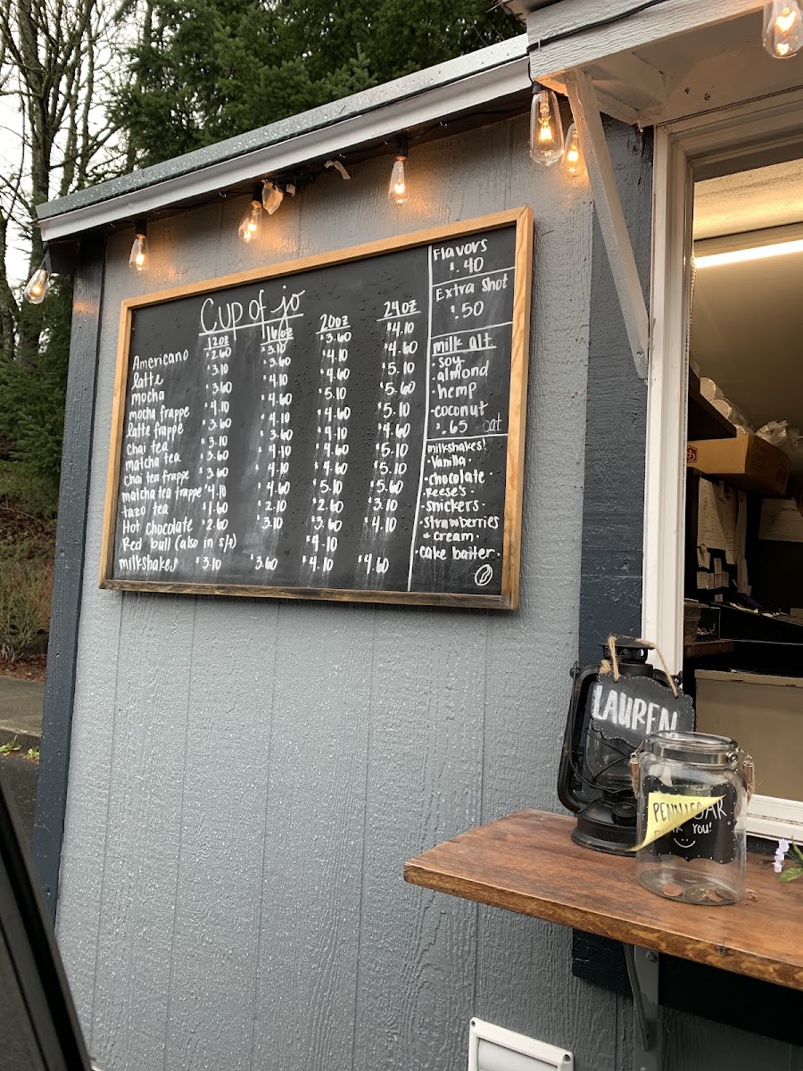 Cup of Jo menu board