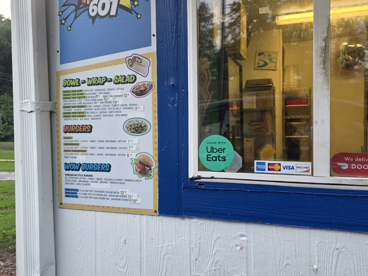 WOW US601 menu board
